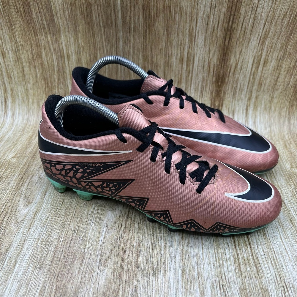 Nike Hypervenom Phade II FG Men's 8 Bronze Black Green‎ Soccer Cleats 749894-903